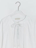 Rohigh Pintuck Shirring Layered Blouse One Piece