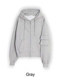 Perus Pocket Crop Hood Zip-Up