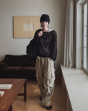 [LANARCH] Damage See-Through Knit