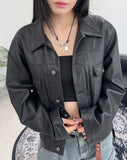 Tola Garment Leather Tracker Jacket