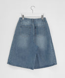 [Unisex] Gelgo Pintuck Washing Denim Bermuda Pants