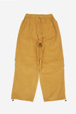 Smooth corduroy pintuck wide pants