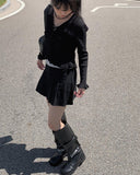 Nikki Pocket Leather Long Boots