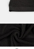 Mesh summer 2-way knit hood zip-up