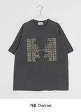[unisex] Mut Lettering Over Short Sleeve Tee