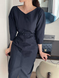 Eini simple H line slit one piece (belt set)