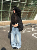 Moven Crop Pile Two Way Hood Zip-Up