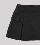 Hidden Cotton Pleats Skirt