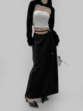 Melan Slit Long Skirt