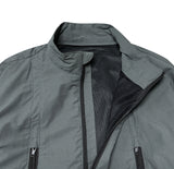 Curve Incision Zipper Jumper