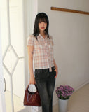 Naming Eyelet Leather Shoulder Bag