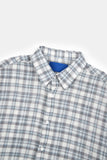 Origin linen over check shirt