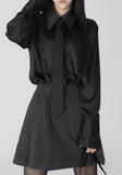 Cuff silky blouse