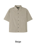 Luper crop check shirt