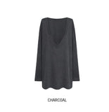 Awning Deep V-Neck Long Sleeve