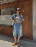 Blitz Cool Denim Short-Sleeved Shirt