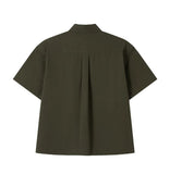 Renter Two-Pocket Crop Short Sleeve Shirt