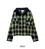 Philly loose fit checked hoodie jacket