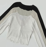 Soft Touch Slim Fit Span Long Sleeve Cardigan