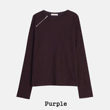 Coldy Waffle Shoulder Zip-Up T-shirt