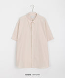 Deiku Basic Cotton Over Short Sleeve Shirt