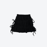pinna strap shirring skirt