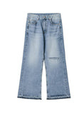 Medon Cutoff Flare Denim Pants