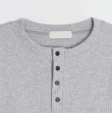 Levan Cuffs Henley Neck Long Sleeve