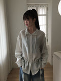 Tenon String Overfit Shirt Blouse