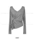 Beats Two-Button Deep V-Neck Long Sleeve
