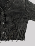 Laceup Pig Cardigan