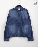 [UNISEX] Racing Washing Boxy Denim Jumper