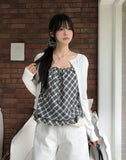[Scrunchie SET] Sion Check Lace Layered Set