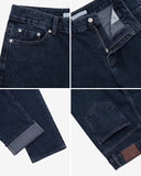 Formal grayish denim pants