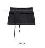 Tote Belted Brushed Skirt