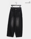 Eddie Brushed Vintage Wide Denim Pants