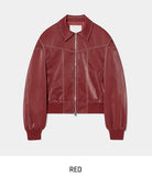 (UNISEX) Raper Leather Balloon Jacket