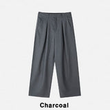 Benza Deep Pintuck Wide Slacks