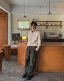 Paul Wide Cargo Cotton Pants