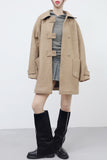 Deniyan Belt Pleated Skirt