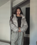 Lucy Unbalanced Off Crop Long Sleeve