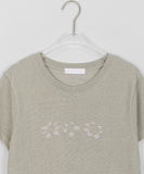 Koayu Flower Patch Crop Short Sleeve Tee