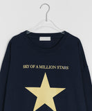 [unisex] Rikimo star printing over long sleeve tee