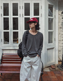 Lawson Silket Overfit U-Neck Long Sleeve