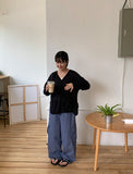 Nelki V-Neck Summer Linen Over knit Cardigan