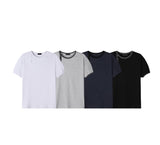 Rual Side Henley Neck Ringer Tee