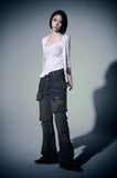 Layered Flare Jeans