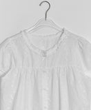 Butter Frill Shirring Short Sleeve Blouse
