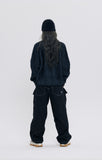 TWO TONE HEAVY KNIT ZIP UP