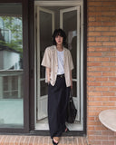 Chid pin tuck wide slacks